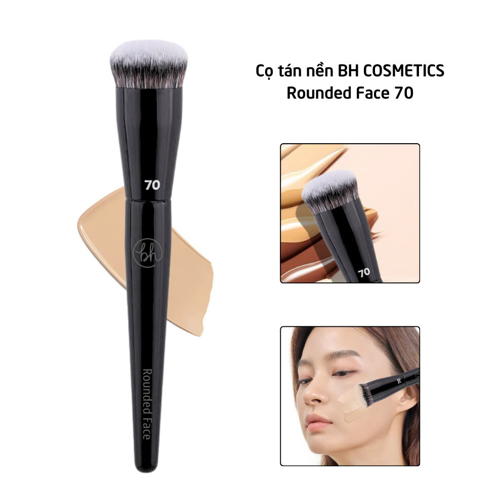 Cọ Đánh Má Hồng Kem Và Nền Lỏng BH COSMETICS Rounded Face Brush BH70